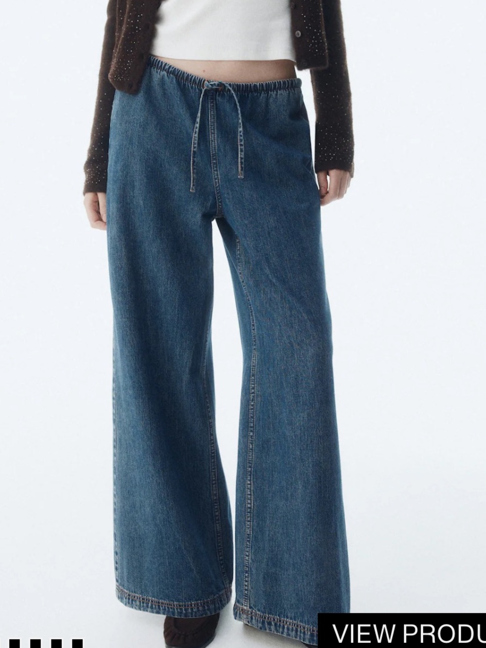 Divided Women’s Dark Blue Wide Leg Denim Jeans